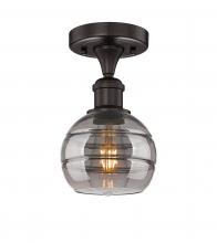 Innovations Lighting 616-1F-OB-G556-6SM - Rochester - 1 Light - 6 inch - Oil Rubbed Bronze - Semi-Flush Mount