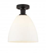 Innovations Lighting 616-1F-OB-GBD-91 - Bristol - 1 Light - 9 inch - Oil Rubbed Bronze - Semi-Flush Mount