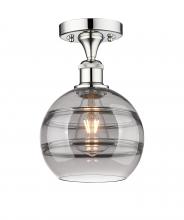 Innovations Lighting 616-1F-PC-G556-8SM - Rochester - 1 Light - 8 inch - Polished Chrome - Semi-Flush Mount