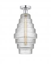  616-1F-PC-G672-8 - Cascade - 1 Light - 8 inch - Polished Chrome - Semi-Flush Mount