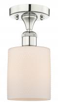 Innovations Lighting 616-1F-PN-G111 - Cobbleskill - 1 Light - 5 inch - Polished Nickel - Semi-Flush Mount