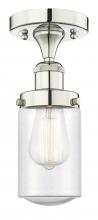 Innovations Lighting 616-1F-PN-G314 - Dover - 1 Light - 5 inch - Polished Nickel - Semi-Flush Mount