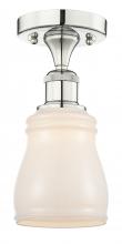 Innovations Lighting 616-1F-PN-G391 - Ellery - 1 Light - 5 inch - Polished Nickel - Semi-Flush Mount