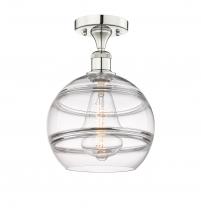 Innovations Lighting 616-1F-PN-G556-10CL - Rochester - 1 Light - 10 inch - Polished Nickel - Semi-Flush Mount