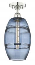 Innovations Lighting 616-1F-PN-G557-8BL - Vaz - 1 Light - 8 inch - Polished Nickel - Semi-Flush Mount