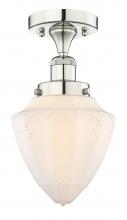 Innovations Lighting 616-1F-PN-G661-7 - Bullet - 1 Light - 6 inch - Polished Nickel - Semi-Flush Mount