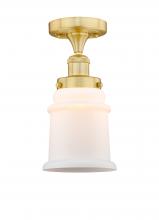 Innovations Lighting 616-1F-SG-G181 - Canton - 1 Light - 6 inch - Satin Gold - Semi-Flush Mount