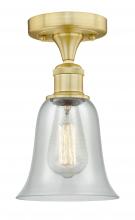 Innovations Lighting 616-1F-SG-G2812 - Hanover - 1 Light - 6 inch - Satin Gold - Flush Mount
