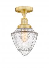 Innovations Lighting 616-1F-SG-G664-7 - Bullet - 1 Light - 6 inch - Satin Gold - Semi-Flush Mount