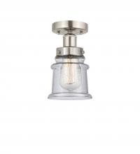 Innovations Lighting 616-1F-SN-G184S - Canton - 1 Light - 5 inch - Brushed Satin Nickel - Semi-Flush Mount