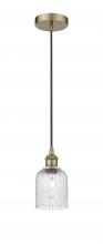 Innovations Lighting 616-1P-AB-G559-5SDY - Bridal Veil - 1 Light - 5 inch - Antique Brass - Cord hung - Mini Pendant