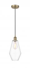 Innovations Lighting 616-1P-AB-G652-7 - Cindyrella - 1 Light - 7 inch - Antique Brass - Cord hung - Mini Pendant