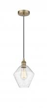 Innovations Lighting 616-1P-AB-G654-8 - Cindyrella - 1 Light - 8 inch - Antique Brass - Cord hung - Mini Pendant