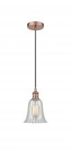 Innovations Lighting 616-1P-AC-G2811 - Hanover - 1 Light - 6 inch - Antique Copper - Cord hung - Mini Pendant