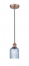 Innovations Lighting 616-1P-AC-G559-5BL - Bridal Veil - 1 Light - 5 inch - Antique Copper - Cord hung - Mini Pendant