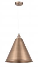 Innovations Lighting 616-1P-AC-MBC-16-AC - Berkshire - 1 Light - 16 inch - Antique Copper - Cord hung - Mini Pendant