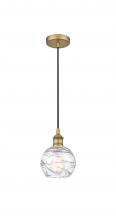 Innovations Lighting 616-1P-BB-G1213-6 - Athens Deco Swirl - 1 Light - 6 inch - Brushed Brass - Cord hung - Mini Pendant