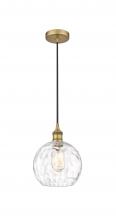Innovations Lighting 616-1P-BB-G1215-8 - Athens Water Glass - 1 Light - 8 inch - Brushed Brass - Cord hung - Mini Pendant