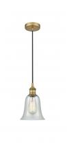 Innovations Lighting 616-1P-BB-G2812 - Hanover - 1 Light - 6 inch - Brushed Brass - Cord hung - Mini Pendant