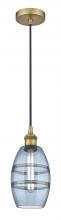 Innovations Lighting 616-1P-BB-G557-6BL - Vaz - 1 Light - 6 inch - Brushed Brass - Cord hung - Mini Pendant