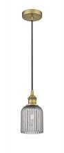 Innovations Lighting 616-1P-BB-G559-5SM - Bridal Veil - 1 Light - 5 inch - Brushed Brass - Cord hung - Mini Pendant