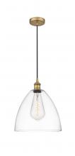 Innovations Lighting 616-1P-BB-GBD-122 - Bristol - 1 Light - 12 inch - Brushed Brass - Cord hung - Mini Pendant