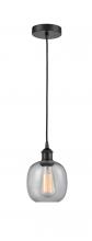 Innovations Lighting 616-1P-BK-G104 - Belfast - 1 Light - 6 inch - Matte Black - Cord hung - Mini Pendant