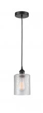 Innovations Lighting 616-1P-BK-G112 - Cobbleskill - 1 Light - 5 inch - Matte Black - Cord hung - Mini Pendant