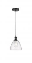 Innovations Lighting 616-1P-BK-GBD-754 - Bristol - 1 Light - 8 inch - Matte Black - Cord hung - Mini Pendant