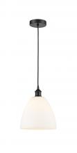 Innovations Lighting 616-1P-BK-GBD-91 - Bristol - 1 Light - 9 inch - Matte Black - Cord hung - Mini Pendant