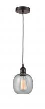 Innovations Lighting 616-1P-OB-G104 - Belfast - 1 Light - 6 inch - Oil Rubbed Bronze - Cord hung - Mini Pendant