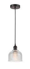 Innovations Lighting 616-1P-OB-G412 - Dayton - 1 Light - 6 inch - Oil Rubbed Bronze - Cord hung - Mini Pendant