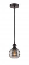 Innovations Lighting 616-1P-OB-G556-6SM - Rochester - 1 Light - 6 inch - Oil Rubbed Bronze - Cord hung - Mini Pendant