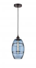 Innovations Lighting 616-1P-OB-G557-8BL - Vaz - 1 Light - 8 inch - Oil Rubbed Bronze - Cord hung - Mini Pendant