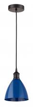 Innovations Lighting 616-1P-OB-MBD-75-BL - Plymouth - 1 Light - 8 inch - Oil Rubbed Bronze - Cord hung - Mini Pendant