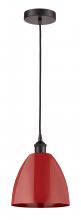 Innovations Lighting 616-1P-OB-MBD-9-RD - Plymouth - 1 Light - 9 inch - Oil Rubbed Bronze - Cord hung - Mini Pendant
