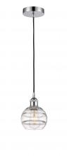 Innovations Lighting 616-1P-PC-G556-6CL - Rochester - 1 Light - 6 inch - Polished Chrome - Cord hung - Mini Pendant