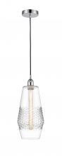  616-1P-PC-G682-7 - Windham - 1 Light - 7 inch - Polished Chrome - Cord hung - Mini Pendant