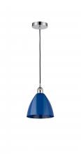 Innovations Lighting 616-1P-PC-MBD-75-BL - Plymouth - 1 Light - 8 inch - Polished Chrome - Cord hung - Mini Pendant