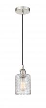 Innovations Lighting 616-1P-PN-G112C-5CL - Cobbleskill - 1 Light - 5 inch - Polished Nickel - Cord hung - Mini Pendant