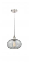  616-1P-PN-G247 - Gorham - 1 Light - 10 inch - Polished Nickel - Cord hung - Mini Pendant