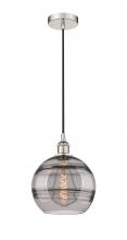 Innovations Lighting 616-1P-PN-G556-10SM - Rochester - 1 Light - 10 inch - Polished Nickel - Cord hung - Mini Pendant