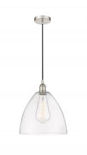 Innovations Lighting 616-1P-PN-GBD-122 - Bristol - 1 Light - 12 inch - Polished Nickel - Cord hung - Mini Pendant