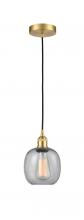 Innovations Lighting 616-1P-SG-G104 - Belfast - 1 Light - 6 inch - Satin Gold - Cord hung - Mini Pendant