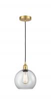 Innovations Lighting 616-1P-SG-G122-8 - Athens - 1 Light - 8 inch - Satin Gold - Cord hung - Mini Pendant