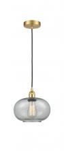  616-1P-SG-G247 - Gorham - 1 Light - 10 inch - Satin Gold - Cord hung - Mini Pendant