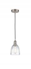 Innovations Lighting 616-1P-SN-G442 - Brookfield - 1 Light - 6 inch - Brushed Satin Nickel - Cord hung - Mini Pendant