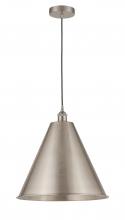 Innovations Lighting 616-1P-SN-MBC-16-SN - Berkshire - 1 Light - 16 inch - Brushed Satin Nickel - Cord hung - Mini Pendant