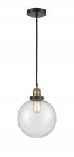Innovations Lighting 616-1PH-BAB-G204-10 - Beacon - 1 Light - 10 inch - Black Antique Brass - Cord hung - Mini Pendant