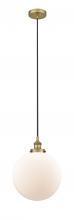 Innovations Lighting 616-1PH-BB-G201-12 - Beacon - 1 Light - 12 inch - Brushed Brass - Cord hung - Mini Pendant